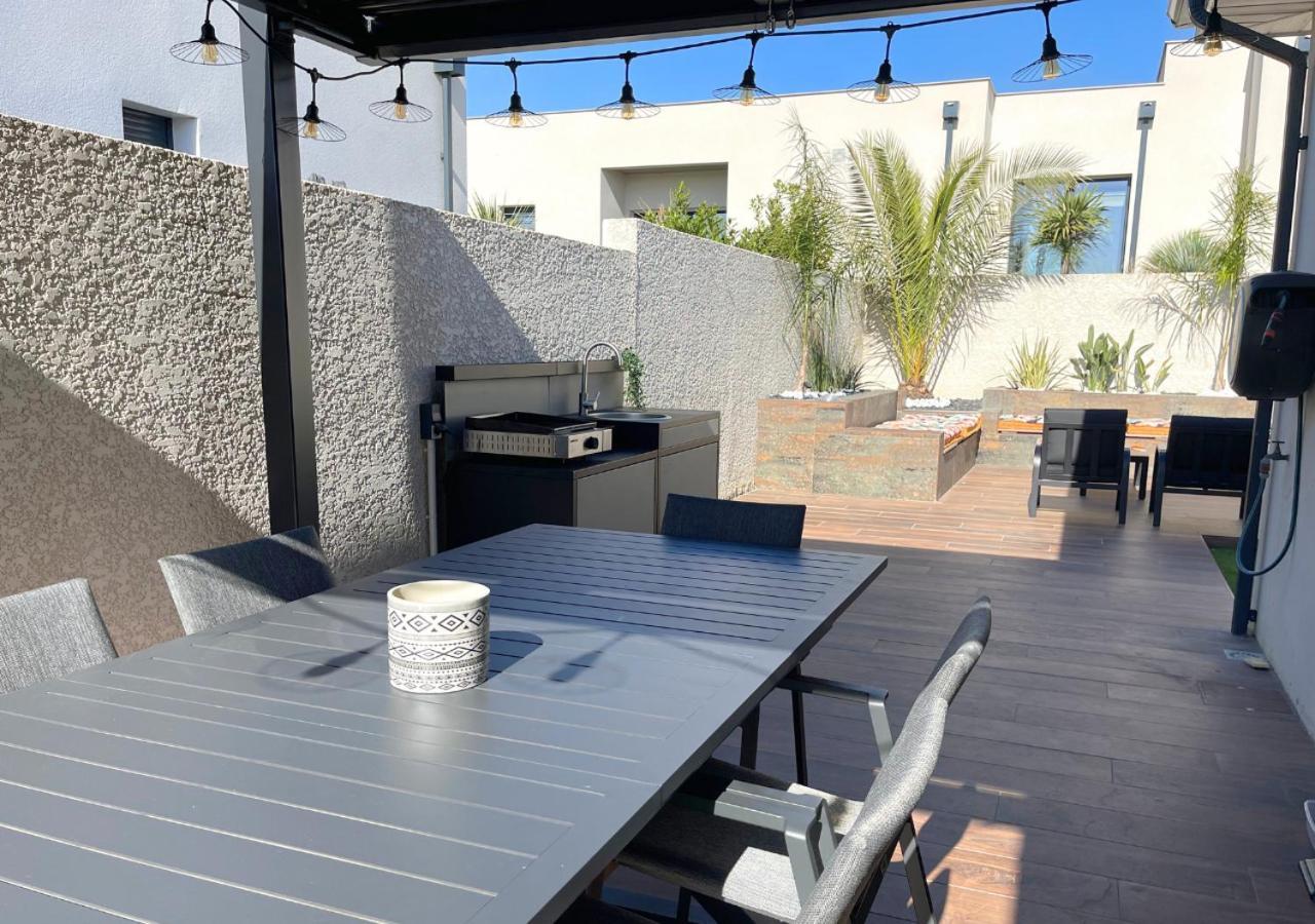 Villa Contemporaine Avec Piscine Chauffee Proche Des Plages Sauvian Exteriör bild