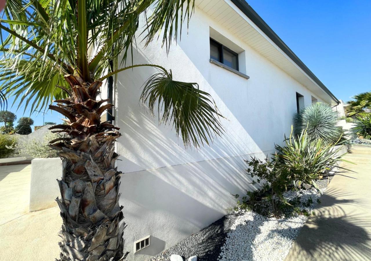 Villa Contemporaine Avec Piscine Chauffee Proche Des Plages Sauvian Exteriör bild
