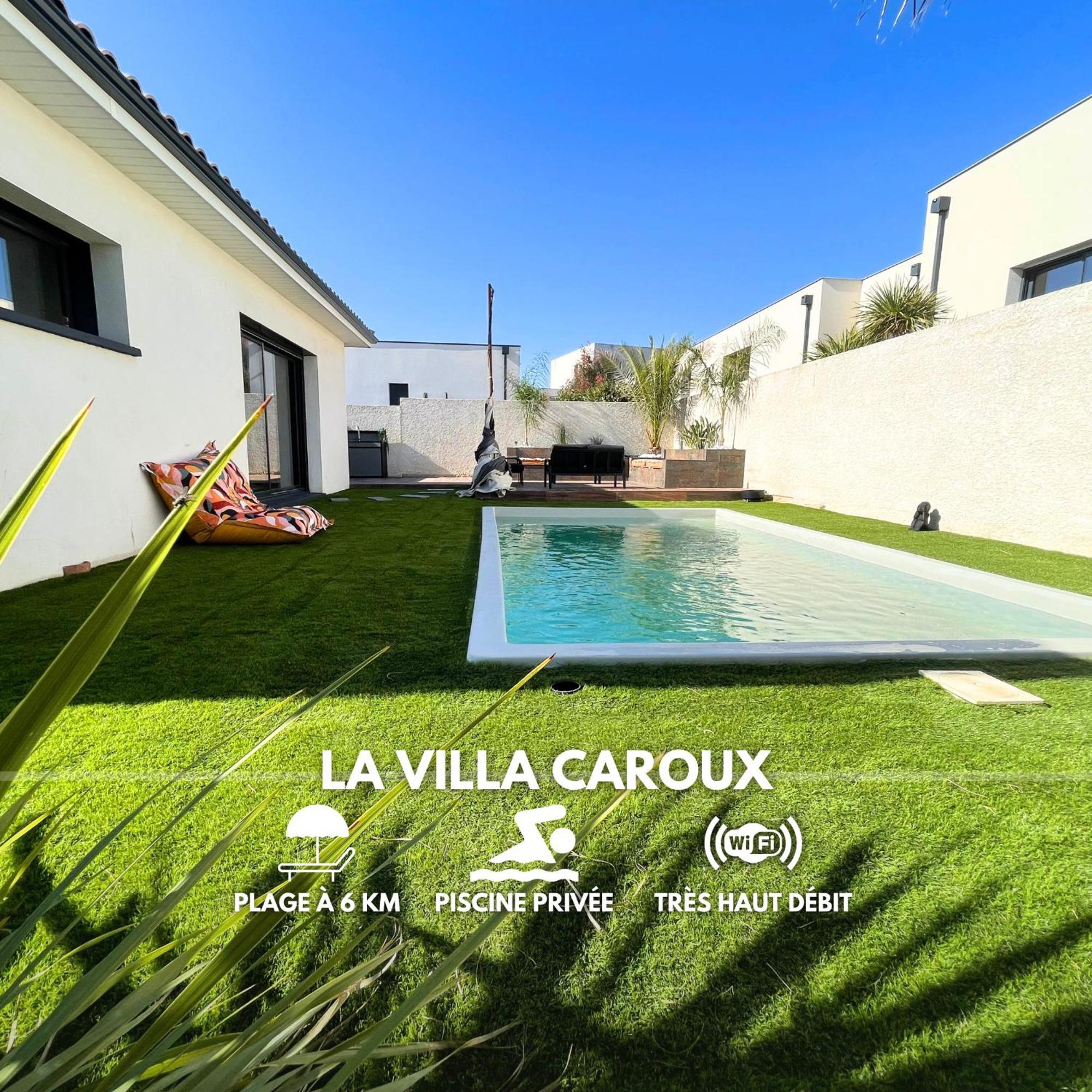 Villa Contemporaine Avec Piscine Chauffee Proche Des Plages Sauvian Exteriör bild